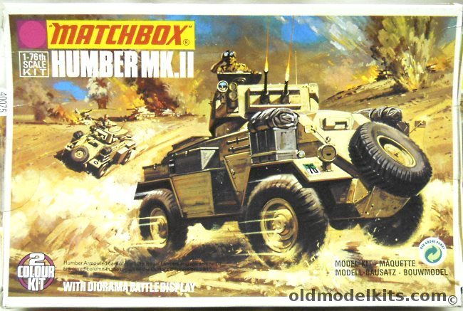 Matchbox 1/76 Humber Mk.II with Diorama Display Base, 40075 plastic model kit
